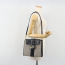 GUCCI Micro GG Canvas Shoulder Bag Navy Gold Tone Auth ep15230-24