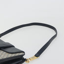 GUCCI Micro GG Canvas Shoulder Bag Navy Gold Tone Auth ep15230-8