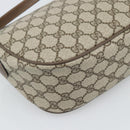 GUCCI GG Supreme Shoulder Bag PVC Leather Beige Gold Tone 89 02 032 Auth ep15231-13