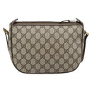 GUCCI GG Supreme Shoulder Bag PVC Leather Beige Gold Tone 89 02 032 Auth ep15231-3