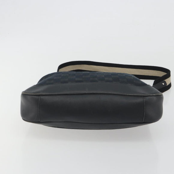 GUCCI GG Canvas Bamboo Hand Bag 2way Black Silver 001 4095 Auth ep15232
