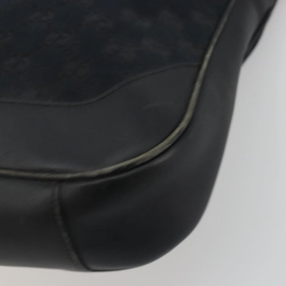 GUCCI GG Canvas Bamboo Hand Bag 2way Black Silver 001 4095 Auth ep15232