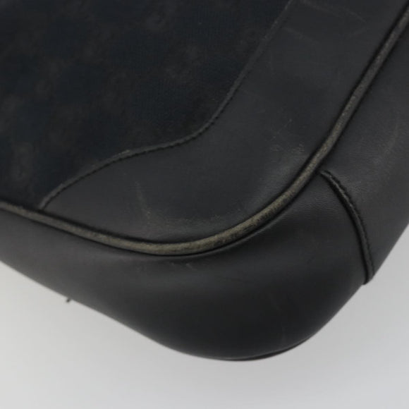 GUCCI GG Canvas Bamboo Hand Bag 2way Black Silver 001 4095 Auth ep15232