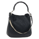 GUCCI GG Canvas Bamboo Hand Bag 2way Black Silver 001 4095 Auth ep15232-1