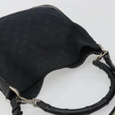 GUCCI GG Canvas Bamboo Hand Bag 2way Black Silver 001 4095 Auth ep15232-6