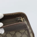 GUCCI GG Supreme Clutch Bag PVC Leather Beige Gold Tone Auth ep15234-12