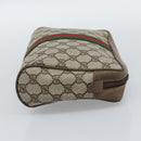 GUCCI GG Supreme Clutch Bag PVC Leather Beige 89 01 012 Auth ep15235-5