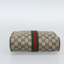 GUCCI GG Supreme Clutch Bag PVC Leather Beige 89 01 012 Auth ep15235-7