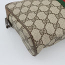 GUCCI GG Supreme Clutch Bag PVC Leather Beige 89 01 012 Auth ep15235-9