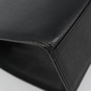 Burberrys Hand Bag Leather Black Silver Auth ep15237-9