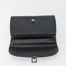 Burberrys Hand Bag Leather Black Silver Auth ep15237-11