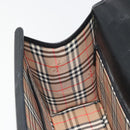 Burberrys Hand Bag Leather Black Silver Auth ep15237-19
