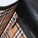 Burberrys Hand Bag Leather Black Silver Auth ep15237-20
