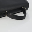 Burberrys Hand Bag Leather Black Silver Auth ep15237-7