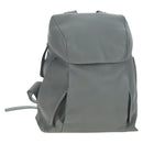 LOEWE Backpack Leather Gray Silver Auth ep15239V-1