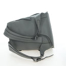 LOEWE Backpack Leather Gray Silver Auth ep15239V-10