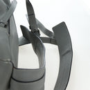 LOEWE Backpack Leather Gray Silver Auth ep15239V-12