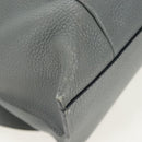 LOEWE Backpack Leather Gray Silver Auth ep15239V-14