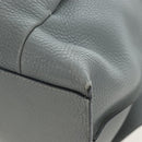LOEWE Backpack Leather Gray Silver Auth ep15239V-15