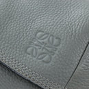 LOEWE Backpack Leather Gray Silver Auth ep15239V-20