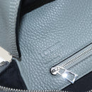 LOEWE Backpack Leather Gray Silver Auth ep15239V-23