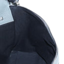 LOEWE Backpack Leather Gray Silver Auth ep15239V-25