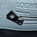 LOEWE Backpack Leather Gray Silver Auth ep15239V-27