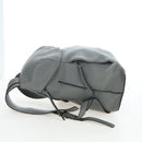 LOEWE Backpack Leather Gray Silver Auth ep15239V-5