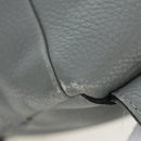 LOEWE Backpack Leather Gray Silver Auth ep15239V-8