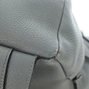 LOEWE Backpack Leather Gray Silver Auth ep15239V-9