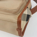 BURBERRY Shoulder Bag Canvas Beige Gold Tone Auth ep15241A-9