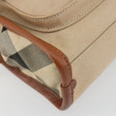 BURBERRY Shoulder Bag Canvas Beige Gold Tone Auth ep15241A-14