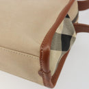 BURBERRY Shoulder Bag Canvas Beige Gold Tone Auth ep15241A-15