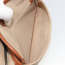 BURBERRY Shoulder Bag Canvas Beige Gold Tone Auth ep15241A-22