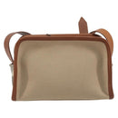 BURBERRY Shoulder Bag Canvas Beige Gold Tone Auth ep15241A-2