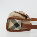 BURBERRY Shoulder Bag Canvas Beige Gold Tone Auth ep15241A-3