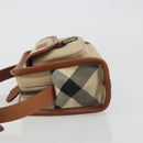 BURBERRY Shoulder Bag Canvas Beige Gold Tone Auth ep15241A-4