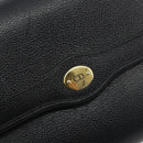 Christian Dior Chain Shoulder Bag Leather Black Gold Tone Auth ep15243A-14
