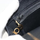 Christian Dior Chain Shoulder Bag Leather Black Gold Tone Auth ep15243A-20