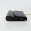 Christian Dior Chain Shoulder Bag Leather Black Gold Tone Auth ep15243A-4