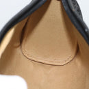 LOEWE Anagram Clutch Bag Canvas Black Gold Tone Auth ep15245-17