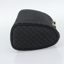 LOEWE Anagram Clutch Bag Canvas Black Gold Tone Auth ep15245-4