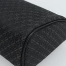 LOEWE Anagram Clutch Bag Canvas Black Gold Tone Auth ep15245-7