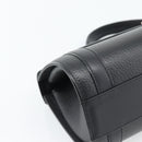 Burberrys Hand Bag Leather Black Silver Auth ep15246-14