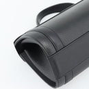 Burberrys Hand Bag Leather Black Silver Auth ep15246-16