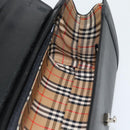 Burberrys Hand Bag Leather Black Silver Auth ep15246-17