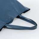 CELINE Horizontal Cava Tote Bag Leather Blue Black Auth ep15247-7