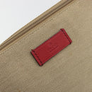 GUCCI GuccissimaGG Shoulder Bag Canvas Beige Red 257301 Auth ep15248-17