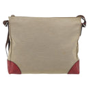 GUCCI GuccissimaGG Shoulder Bag Canvas Beige Red 257301 Auth ep15248-2