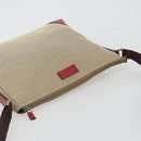 GUCCI GuccissimaGG Shoulder Bag Canvas Beige Red 257301 Auth ep15248-6